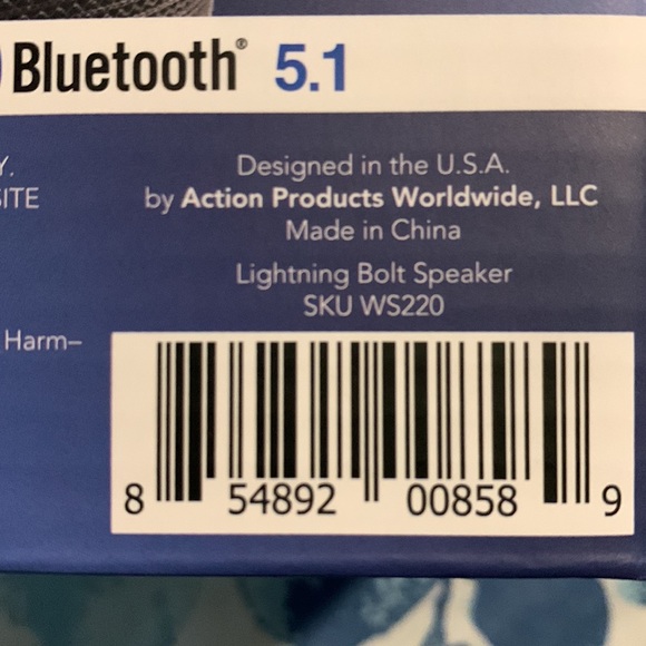 Lightning ⚡️ Bolt Wireless Water Resistant Speaker - Picture 6 of 6